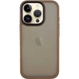 Чехол Epik TPU+PC Metal Buttons для Apple iPhone 16 Pro 6.3 Золотой