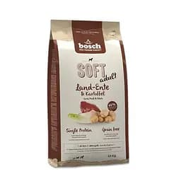 Напіввологий корм для собак Бош Софт з качкою та картоплею, Bosch Adult Soft Plus Land Duck & Potato (12,5 кг)