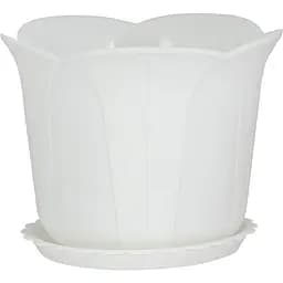 Вазон для цветов Ekodeo 2 л белый (P88906WH)