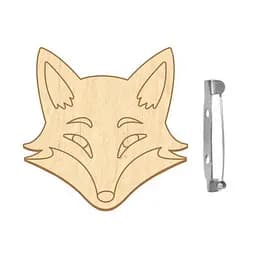 Заготовка броши для раскрашивания "Лисица" Fabrika Decoru FDZB-095