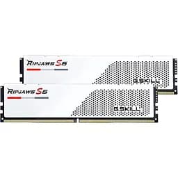 Модуль памяти DDR5 G.Skill Ripjaws S5 2x16GB 6000MHz White (F5-6000J3040F16GX2-RS5W) [148681]