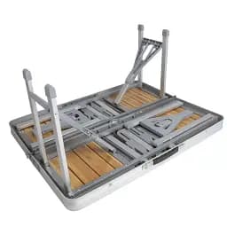 Стіл Bo-Camp Bamboo Brown/Silver (1404800) - мініатюра 4