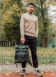 Чоловік рюкзак Sambag RollTop LTTm зелений 43 х 31 х 14 см (24238007m) - мініатюра 10