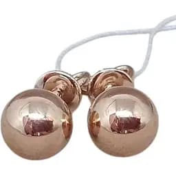 Золотые серьги-пуссеты Favoritum Шарики. 210115_7