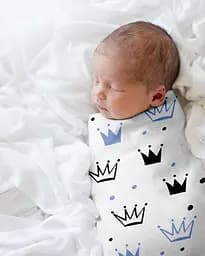 Пелюшки багаторазові Cosas дитячі Crown CS1 2 шт., 80х100 см, блакитні - мініатюра 4