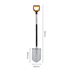 Лопата штикова загострена Fiskars Xact™ 120 см із школою (1066729) - мініатюра 6