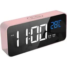 Будильник Latec цифровий з великим світлодіодним дисплеєм температури, годинник з 10 звуками