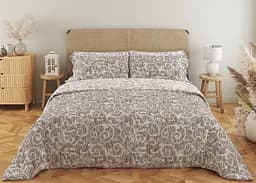 Комплект постільної білизни ТЕП Soft dreams Beige And White сімейний бежевий з білим (2-03860_25169)