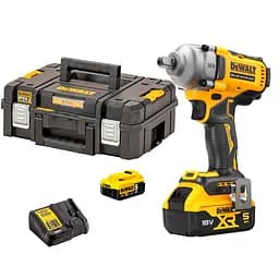 DeWALT Гайковерт ударний XR Li-Ion безщітковий 18В акб 2х5А·год 1084Нм 2000об/хв 3250уд/хв 1/2" ЗП кейс 1.67кг - мініатюра 5