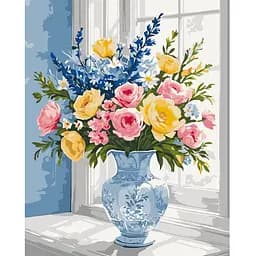 Набір для розпису ArtCraft Квіти на підвіконні 40 x 50 см (13130-AC)