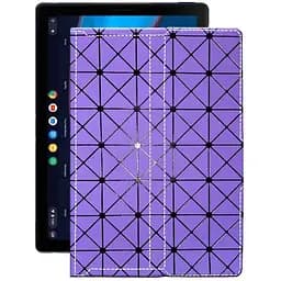 Чохол StatusCASE з екошкіри для планшету Google Slate M3 Фіолетовий ромб
