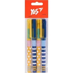 Набор шариковых ручек Yes Mood of the day 0.7 мм 4 шт. синий (450196)