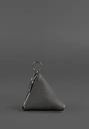 Кожаная монетница 2.0 Пирамида черная