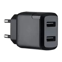 Сетевые зарядные устройства Hoco N7 Speedy dual port charger (EU) Черный
