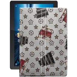 Чохол StatusCASE з екошкіри для планшету Lenovo Tab P10 TB-X705L Луі-Вітон-білий