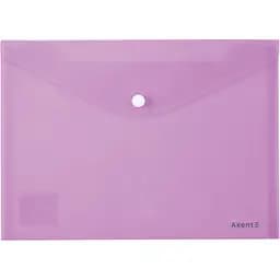 Набор папок A5 Axent Pastelini на кнопке 12 шт. сиреневые (1522-36-A)