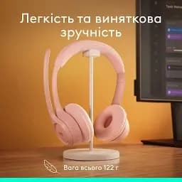 Bluetooth-гарнітура Logitech Zone 300 Wireless Rose (981-001412) - мініатюра 8