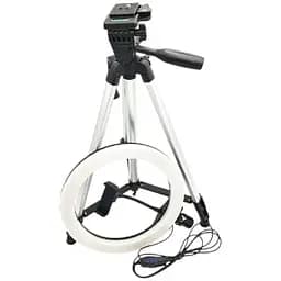 Кольцевая светодиодная лампа 26 см на штативе 135 см