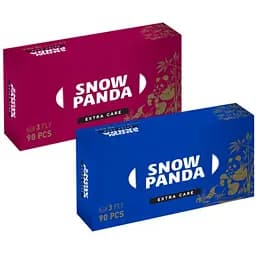 Уцінка. Серветки Сніжна Панда Extra Care, тришарові, 90 шт.  