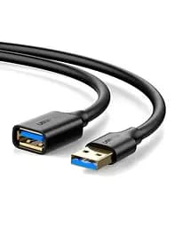 Кабель Ugreen US129 USB 3.0 Extension Male Cable 2 м чорний (10373) - мініатюра 2
