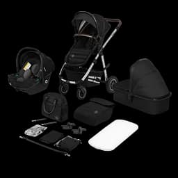 Універсальна коляска Lionelo Amber 3в1 Black Silver (LO-AMBER BLACK SILVER (3in1)) - мініатюра 2