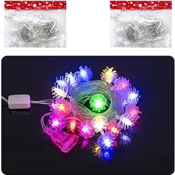 Гирлянда Шишки 20 шт 4 м LED цветная D-22