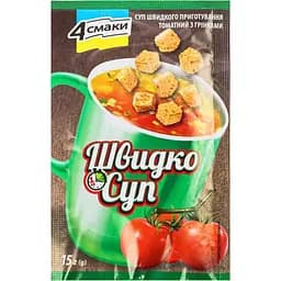 Суп 4 смаки Быстро суп томатный с гренками 15 г