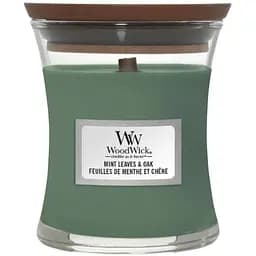 Свеча Woodwick Mint Leaves & Oak Mini Листья мяты и дуб 85 г (1721690E)