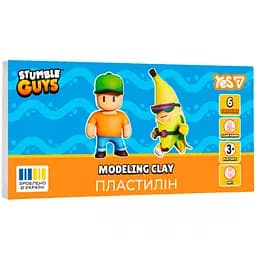 Пластилін Yes Stumble Guys 6 кольорів 120 г (540725)