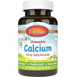 Вітаміни та мінерали Carlson Labs Kid's Chewable Calcium, 60 таблеток