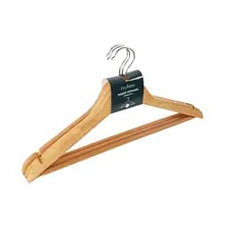Набір плічок дерев'яних Eco Fabric 44.5 см 3 шт. з протиковзкою планкою (EF-03NPT)