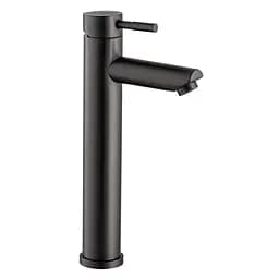 Змішувач для умивальника Wezer EKO11A-01-BLACK високий, Чорний матовий
