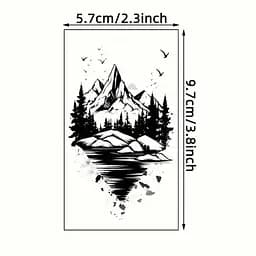 Набір дитячих тимчасових тату Чорні міні №3 black-tattoo-mini-set-3-3, 30 штук по 9,5*5,5 см - мініатюра 5