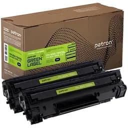 Картридж Canon 725, Black, LBP-6000/6020, MF3010, 1600 стор, Patron Green, Dual Pack (PN-85A/725DGL)