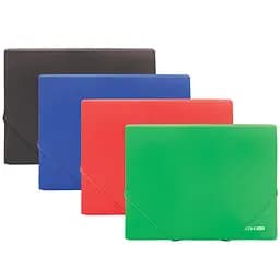 Папка пластикова на гумках А4 E31601 Economix непрозора фактура "діамант"(4044572316011) Чорний