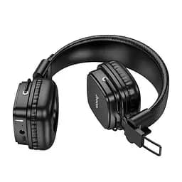 Навушники Hoco W56 Earl BT headphones, BT5.4, AUX, TF, Type-C, 250mAh, 28h, black - мініатюра 3