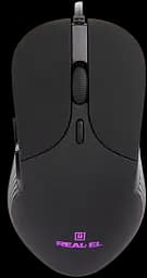 Миша REAL-EL RM-295 RGB Black (EL123200031)