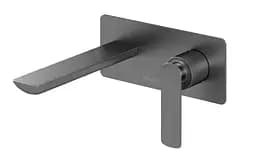 Смеситель для умывальника Kohlman Experience Grafit + Box скрытого монтажа QW185EG Графит