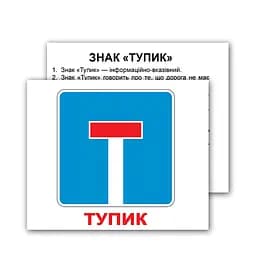 Набор мини-карточек Домана. Дорожные знаки с фактами