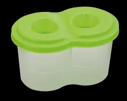 Стакан-непроливайка ZiBi Kids Line, з двома відділеннями, салатовий (ZB.6901-15)