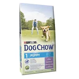 Сухий корм для цуценят усіх порід Dog Chow Puppy Lamb 14 кг (ягня)