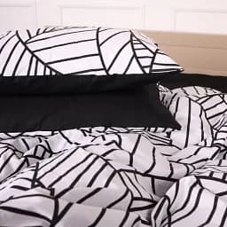 Наволочка MirSon Ranforce Elite 17-4846 Flavio 45х45 см чорно-біла (2200009582752)