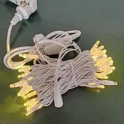 Вулична, надійна яскрава LED-гірлянда довжина 10 метрів, кількисть Cob крапель 100 LED, для дому, тераси на дерева - мініатюра 7