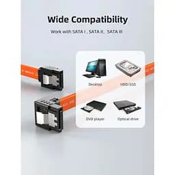 Кабель для передачі даних SATA III 0.5m 90° corner Cabletime (CA915903) - мініатюра 9