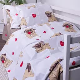 Комплект постільної білизни MirSon Kids Time 17-0566 Pug-dog дитячий