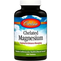 Магний Хелат Carlson Chelated Magnesium 180 таблеток