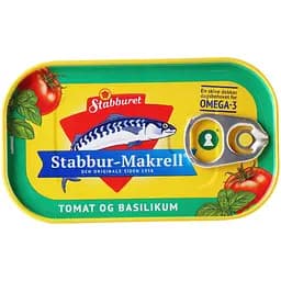 Макрель Stabburet філе з томатами та базиліком 110 г