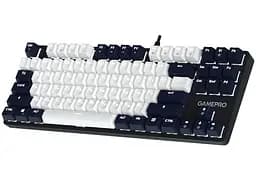 Клавиатура игровая механическая GamePro MK-110-B USB Hot-Swap Outemu Red Switch Black-White - мініатюра 2