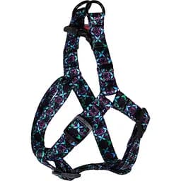 Шлея для собак Lucky Pet Украинская ночь капроновая 40-56х1.6 см