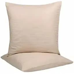 Наволочки Lotus Home Отель сатин-страйп 70х70 см бежевые 2 шт. (svt-2000022207041)